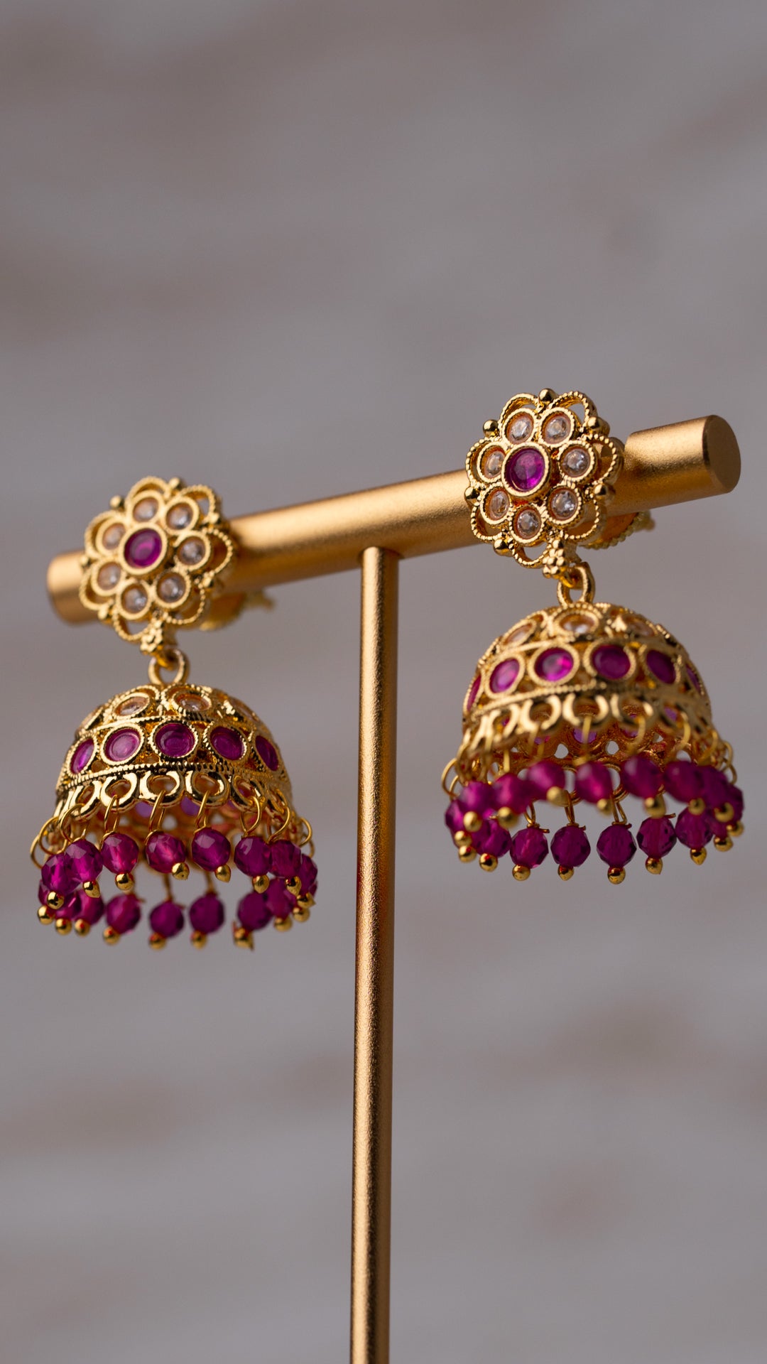 Roya Mini Jhumka Earrings