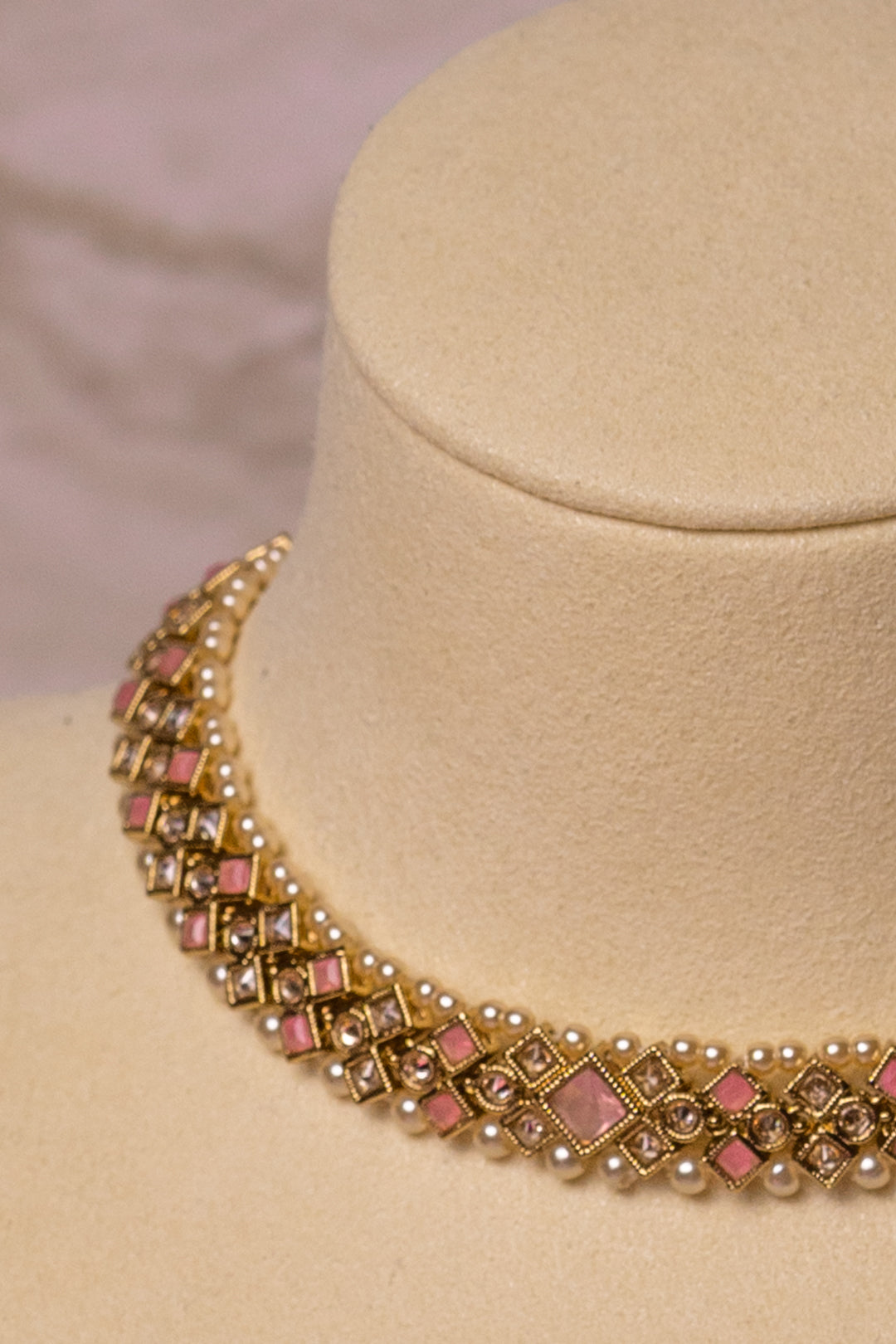 Sundari Necklace Set - Pink