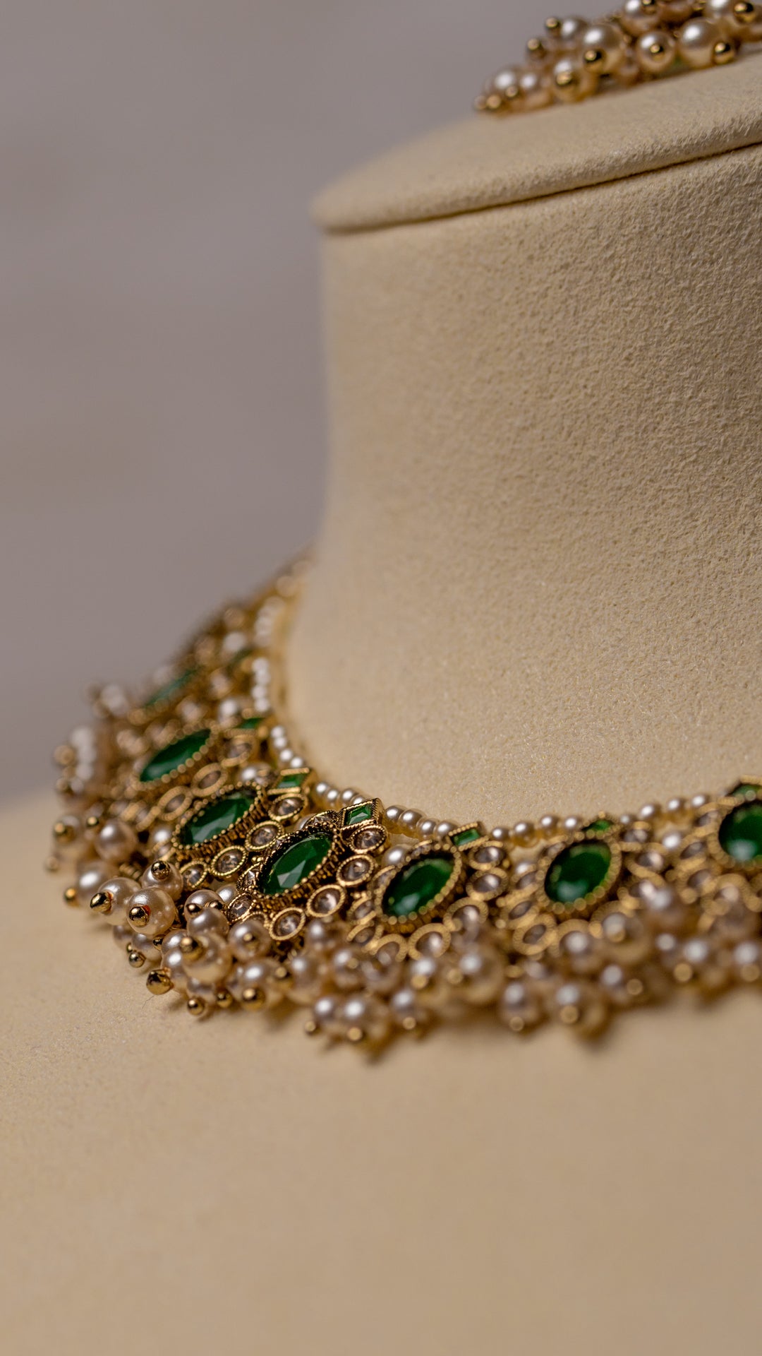 Maya Necklace Set - Emerald Green