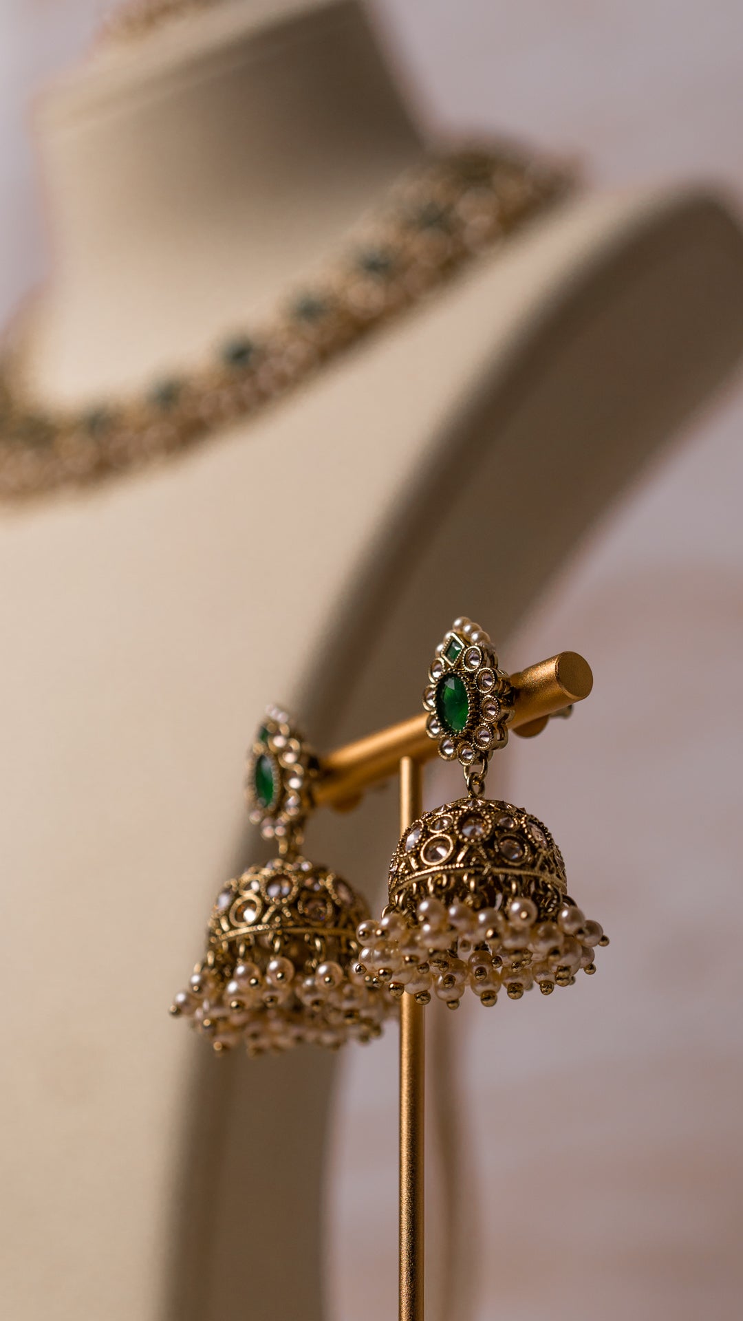 Maya Necklace Set - Emerald Green
