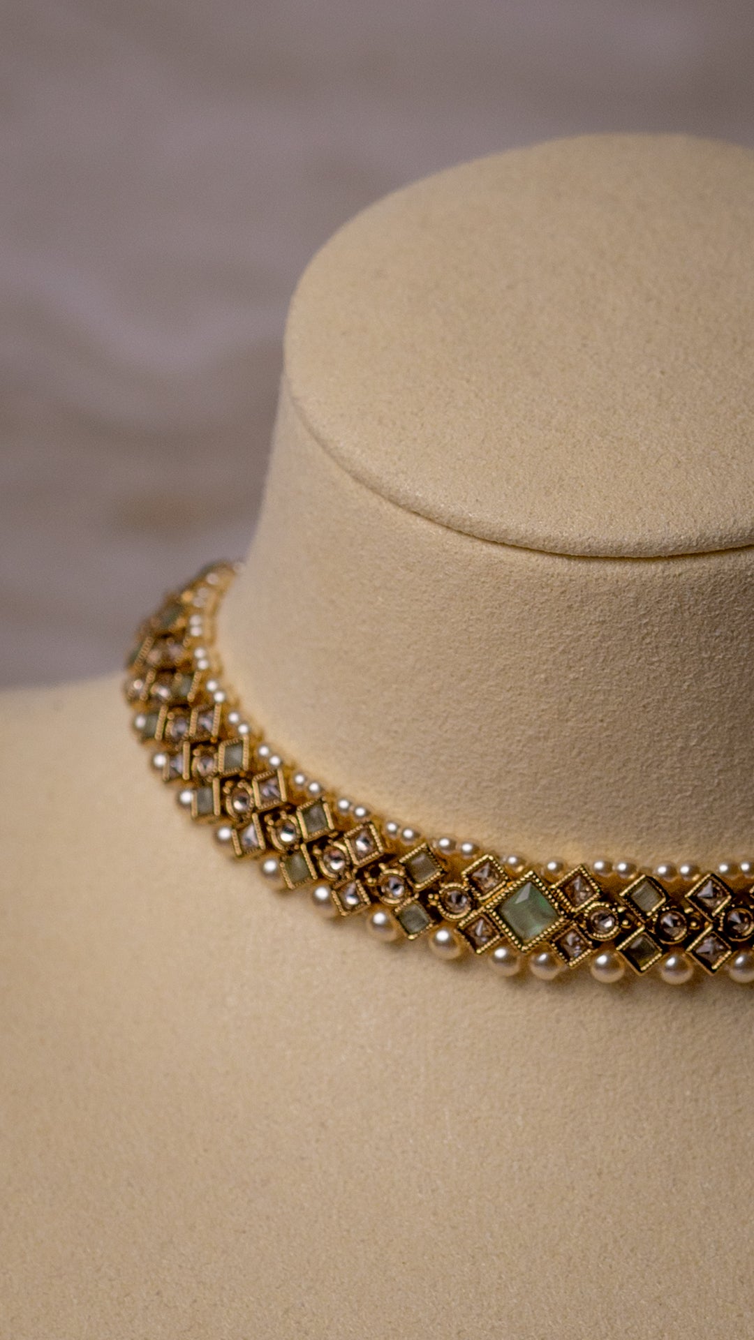 Sundari Necklace Set - Mint
