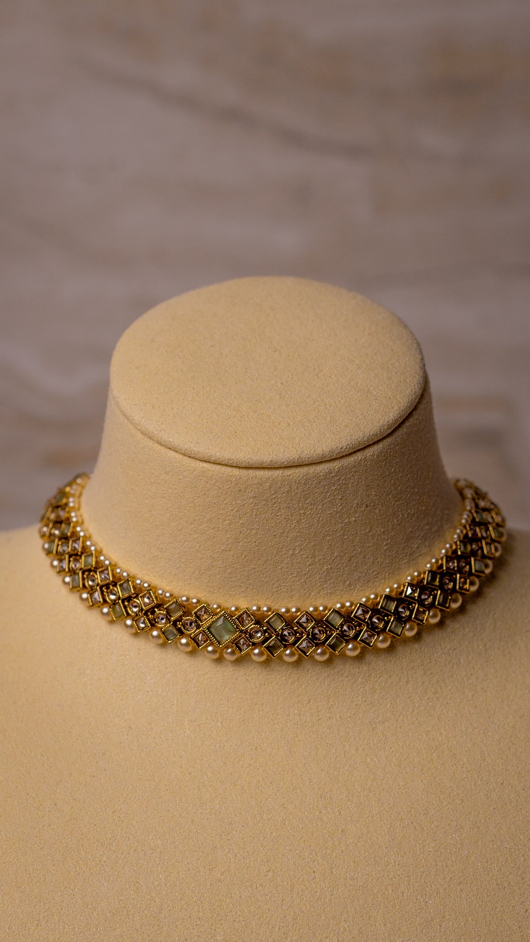 Sundari Necklace Set - Mint