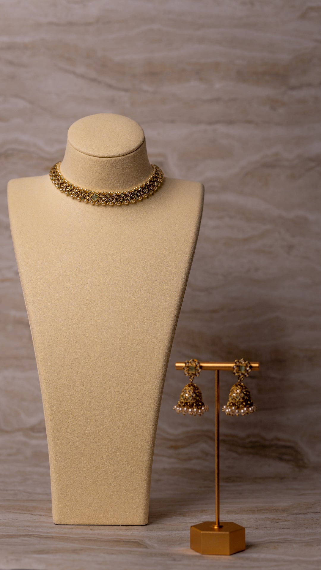 Sundari Necklace Set - Mint