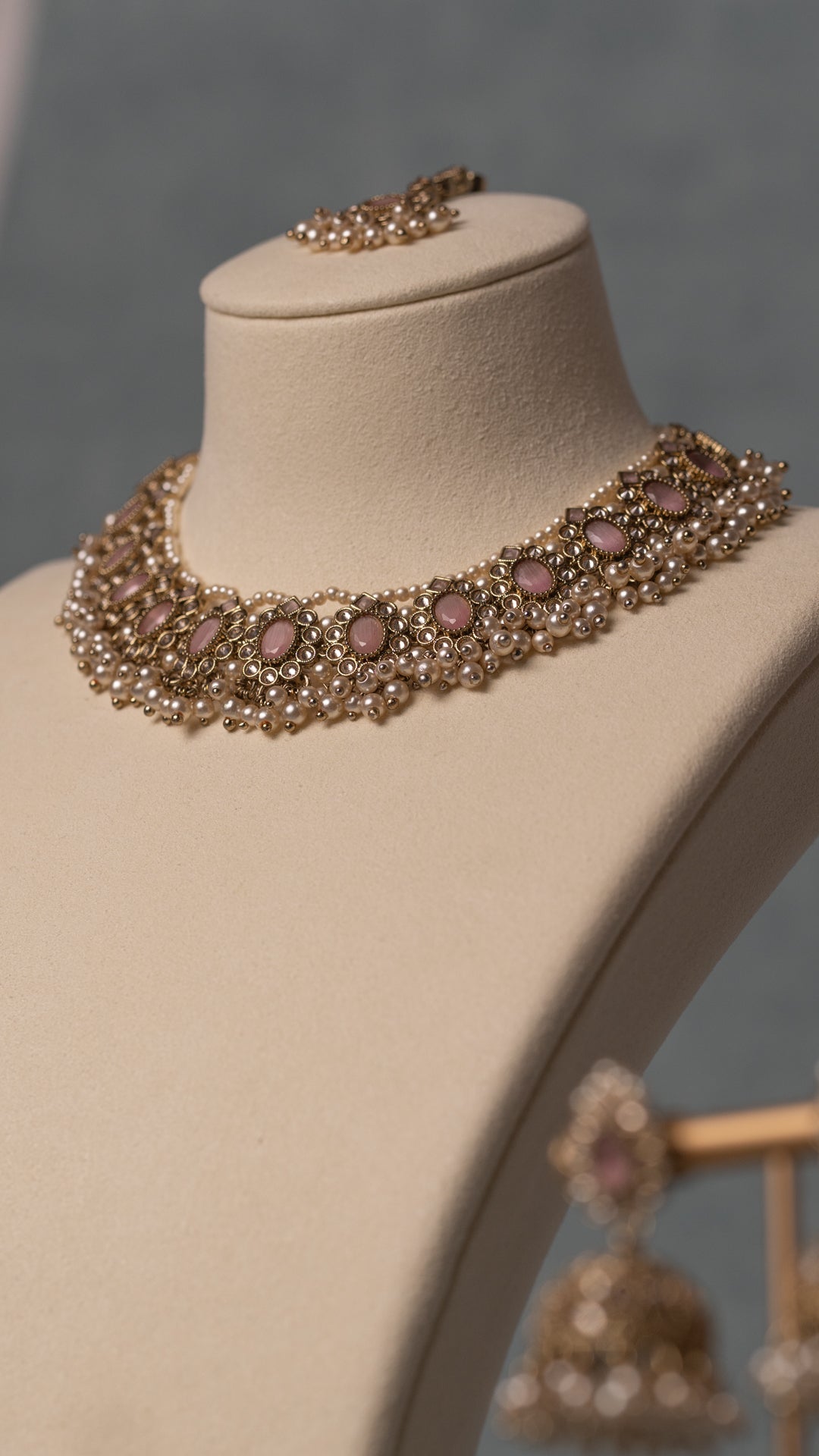 Maya Necklace Set - Pale Pink