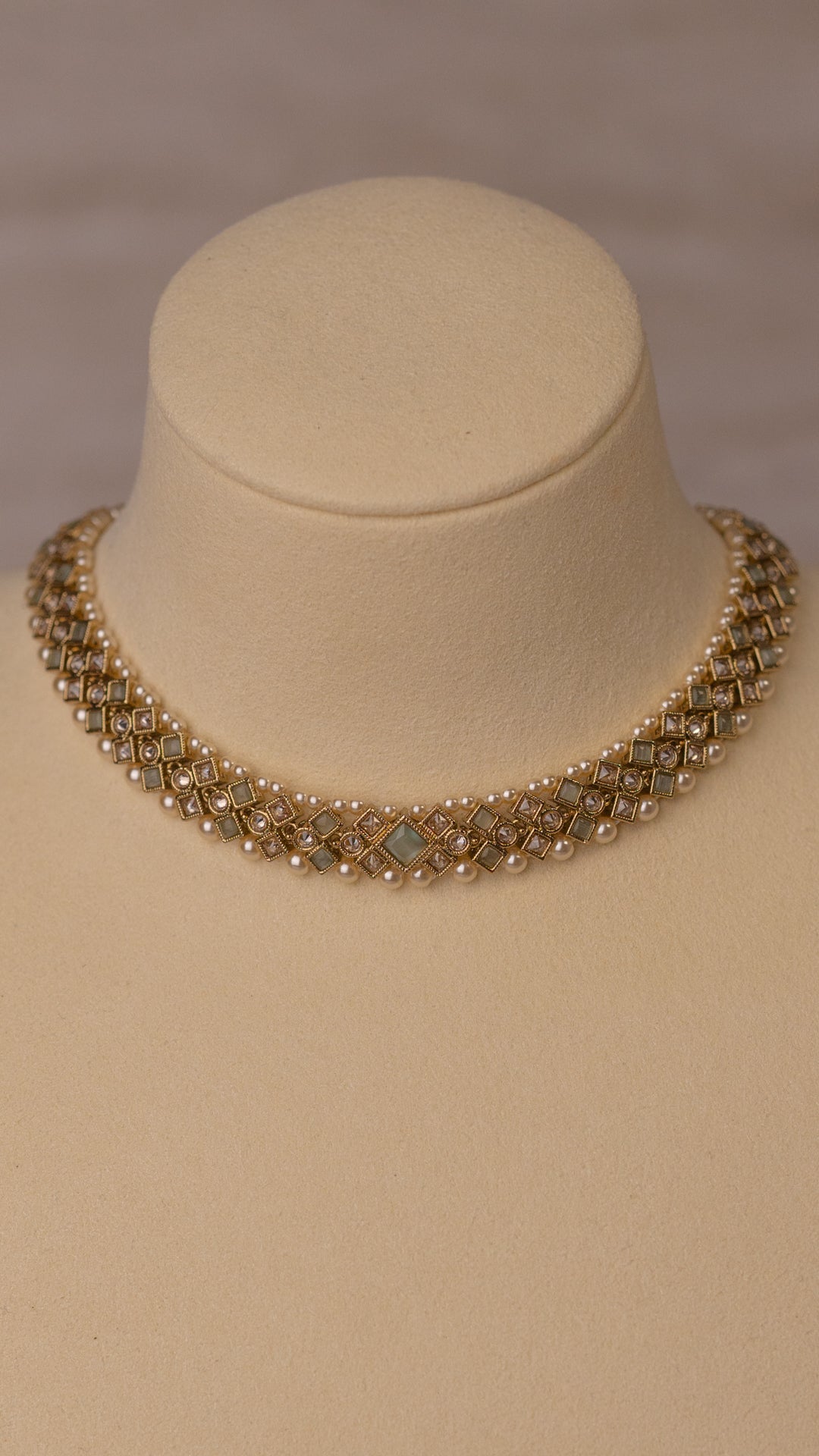 Sundari Necklace Set - Mint
