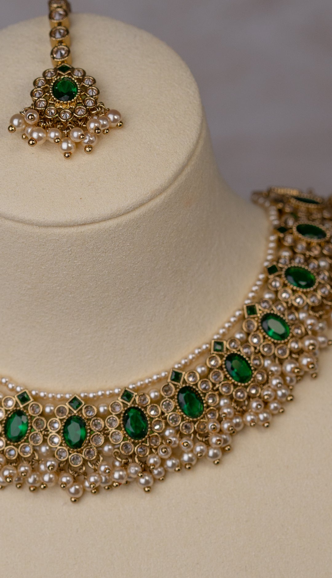Maya Necklace Set - Emerald Green