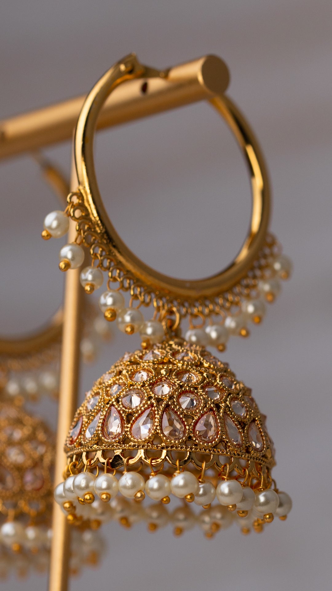 Zara Jhumka Hoop Earrings