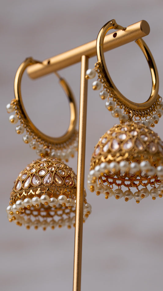 Zara Jhumka Hoop Earrings
