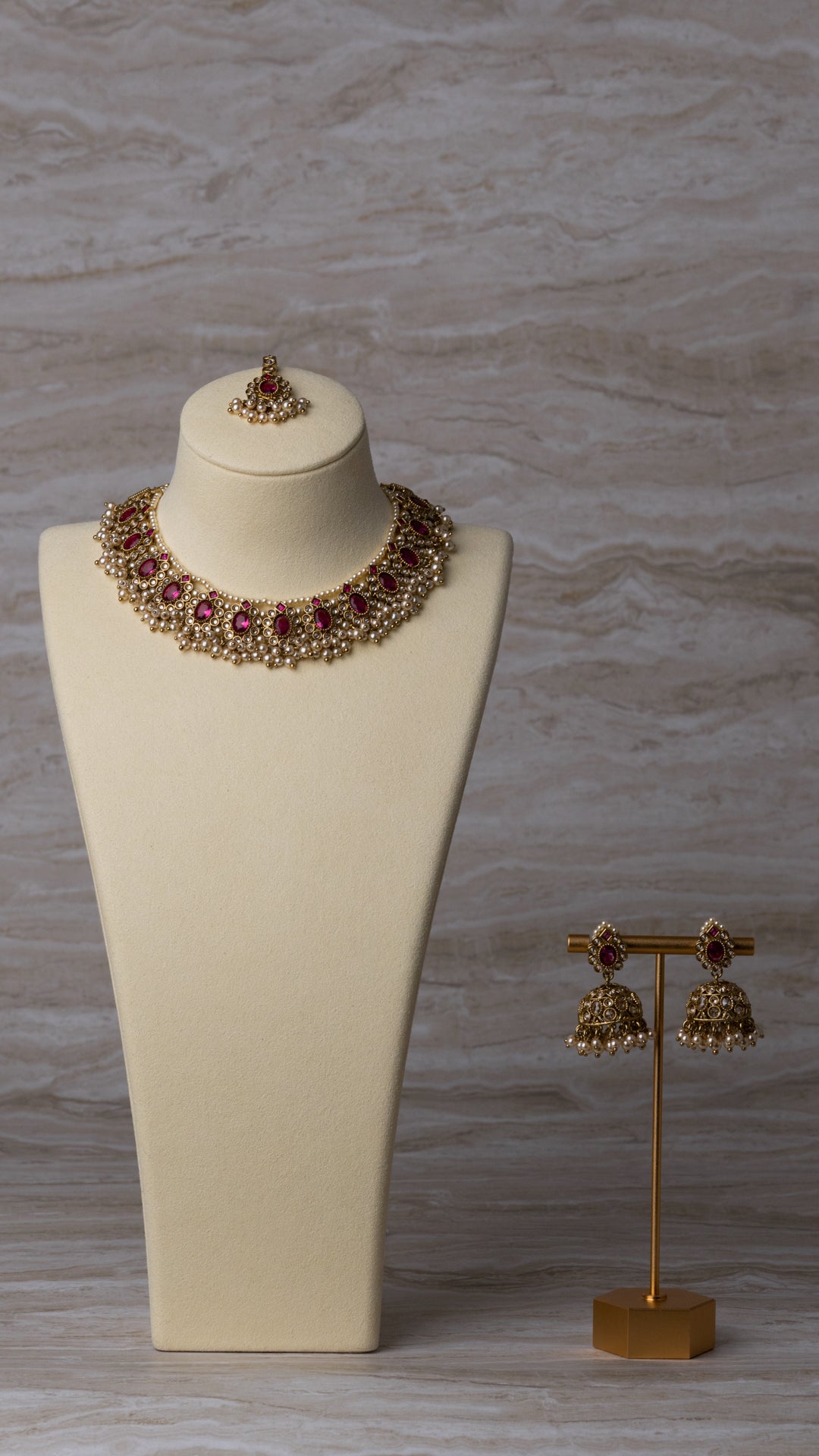 Maya Necklace Set - Plum