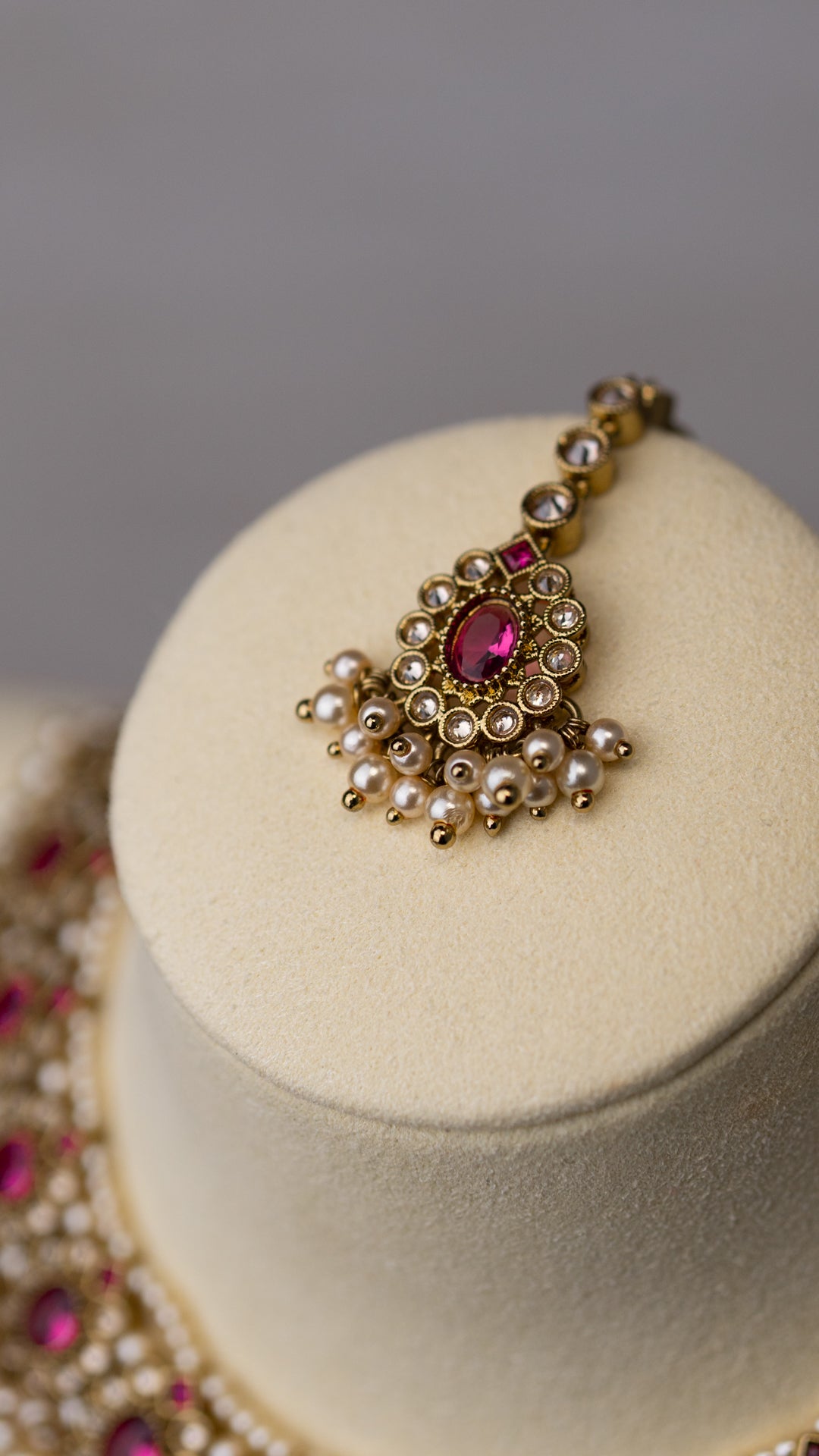 Maya Necklace Set - Plum