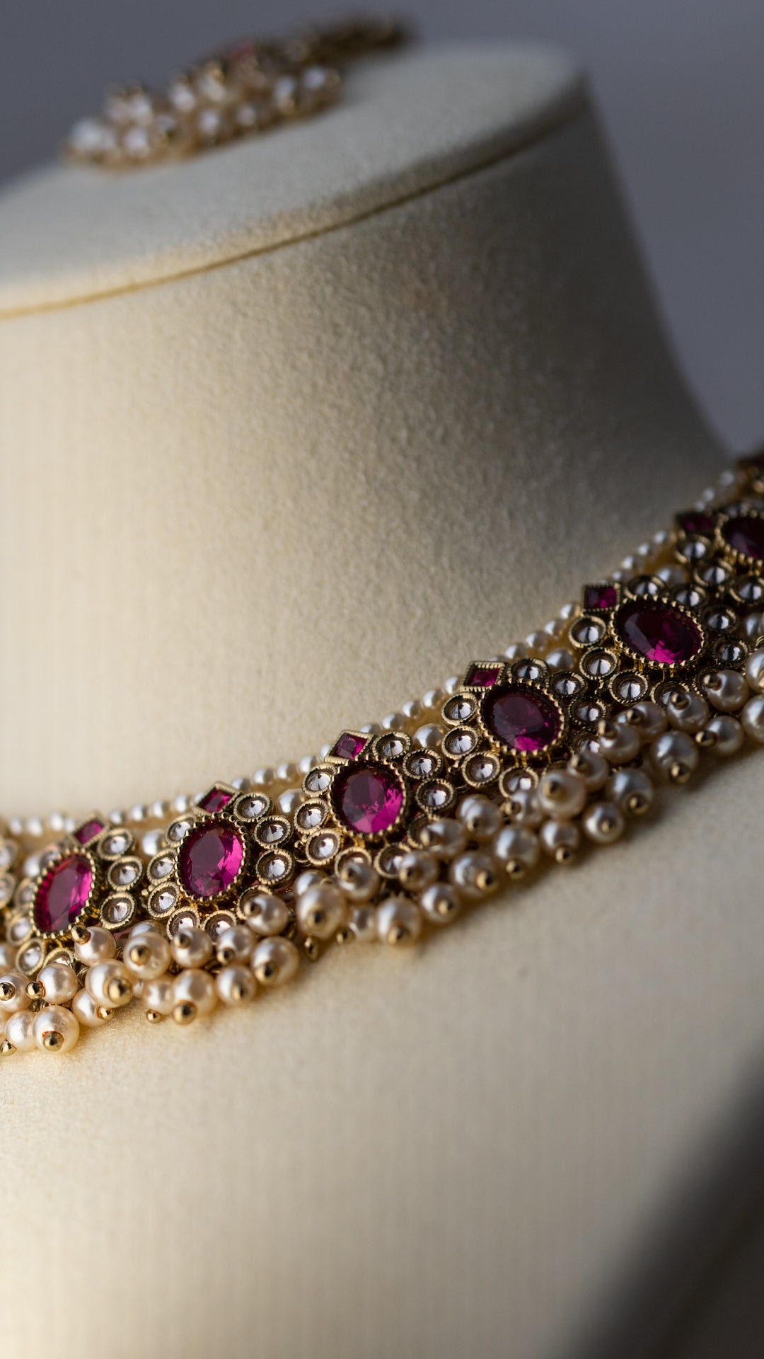 Maya Necklace Set - Plum