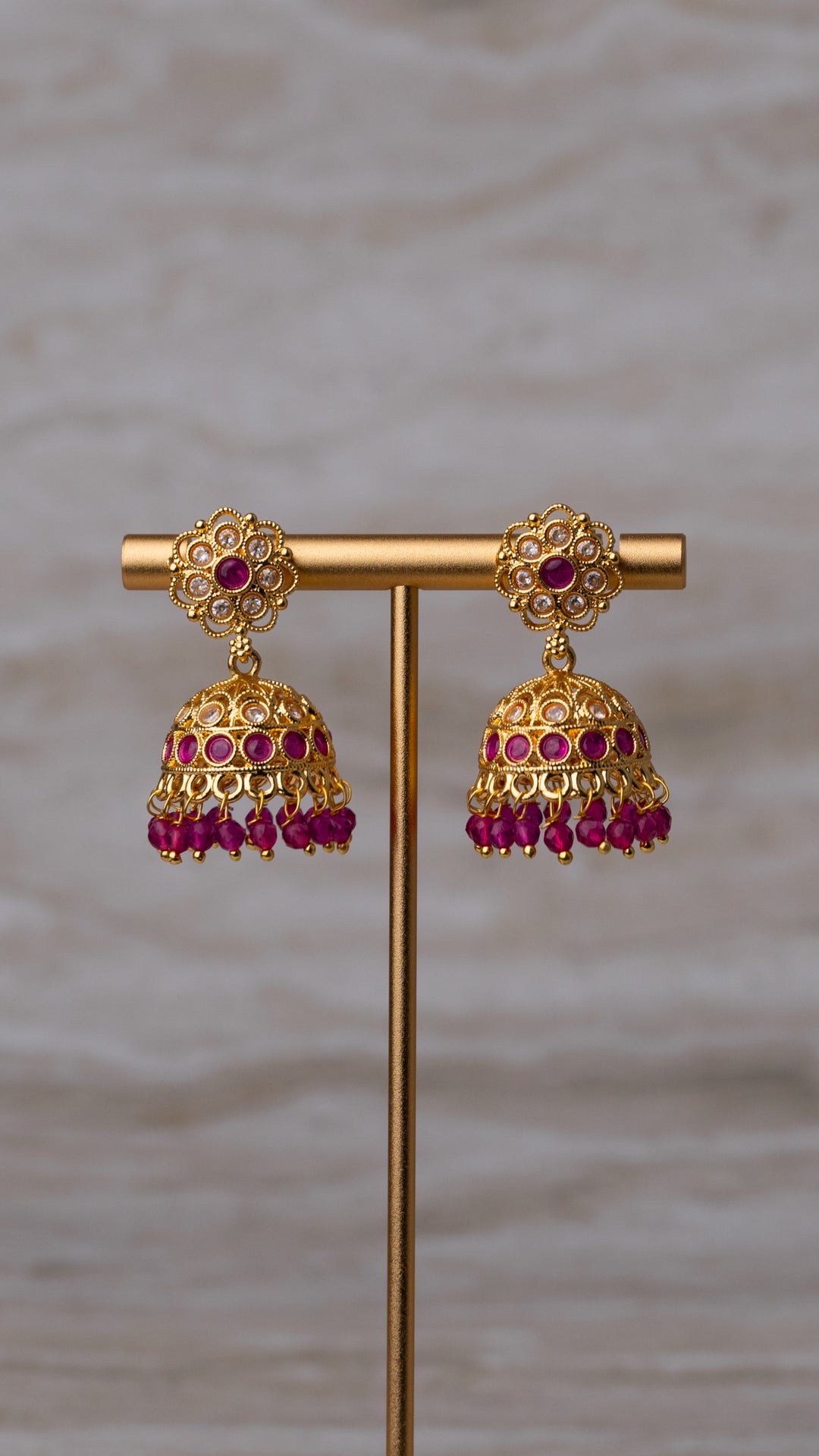 Roya Mini Jhumka Earrings