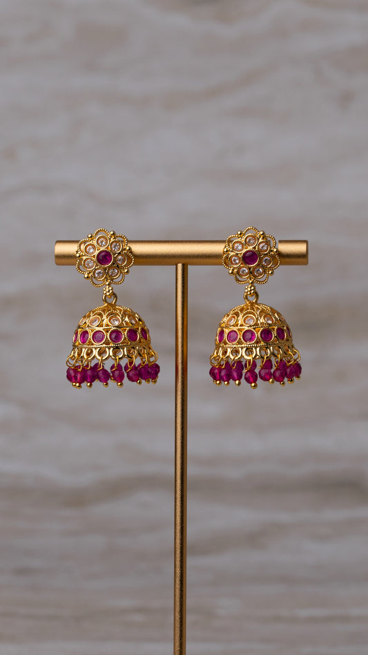 Roya Mini Jhumka Earrings